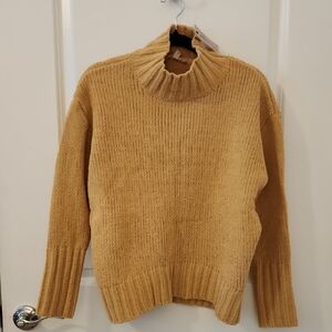 NWT Philosophy Mustard Cowl Neck Sweater